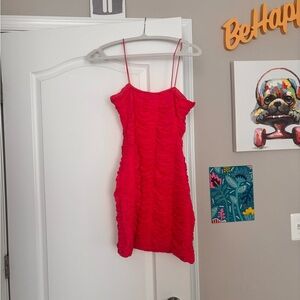 3 Sisters Hot Pink Hoco Dress